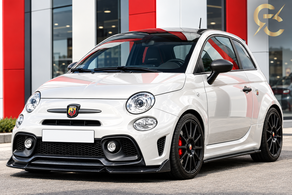 Abarth bianco perla logo GC