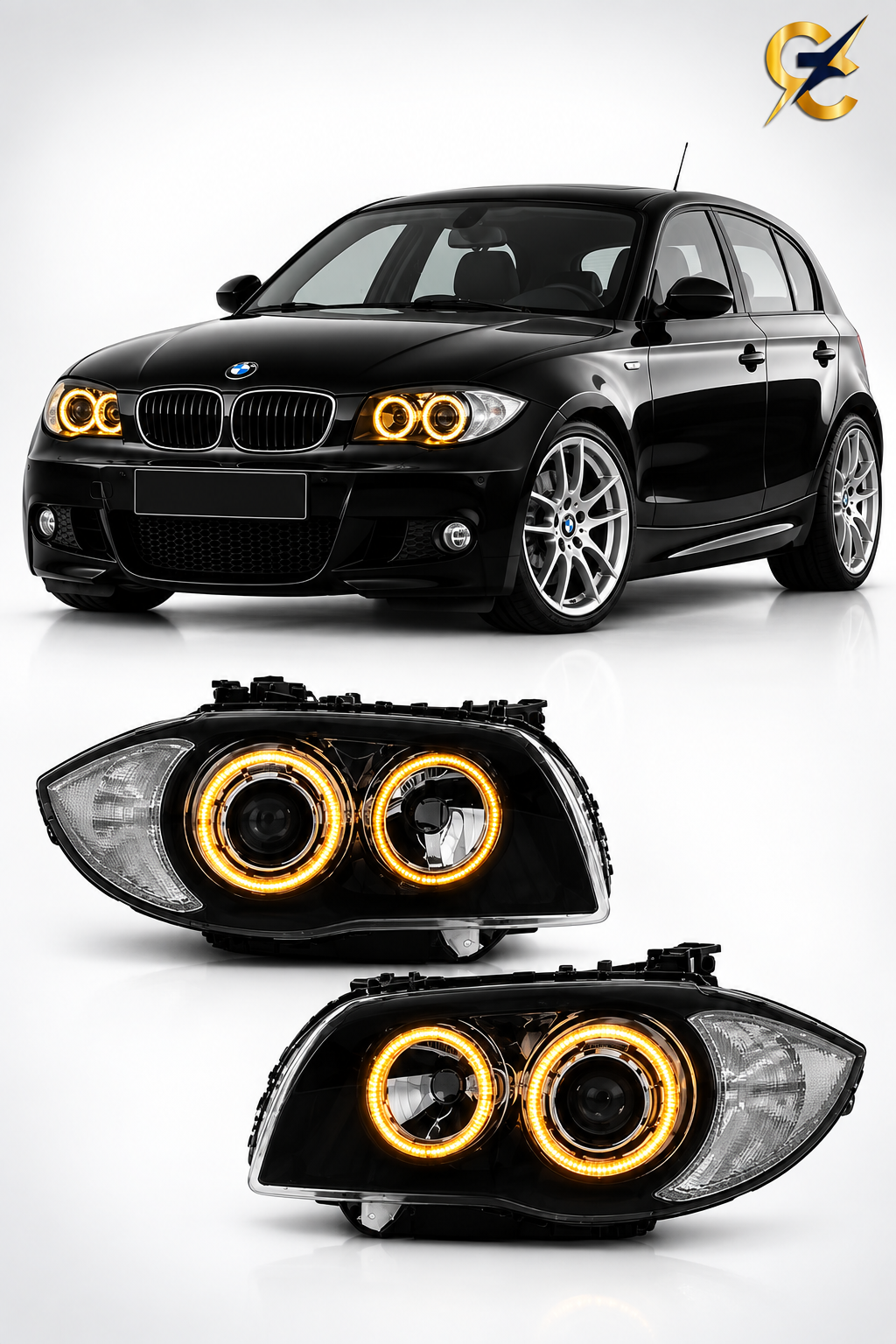 BMW Serie 1 E87 Angel Eye - con Logo GC