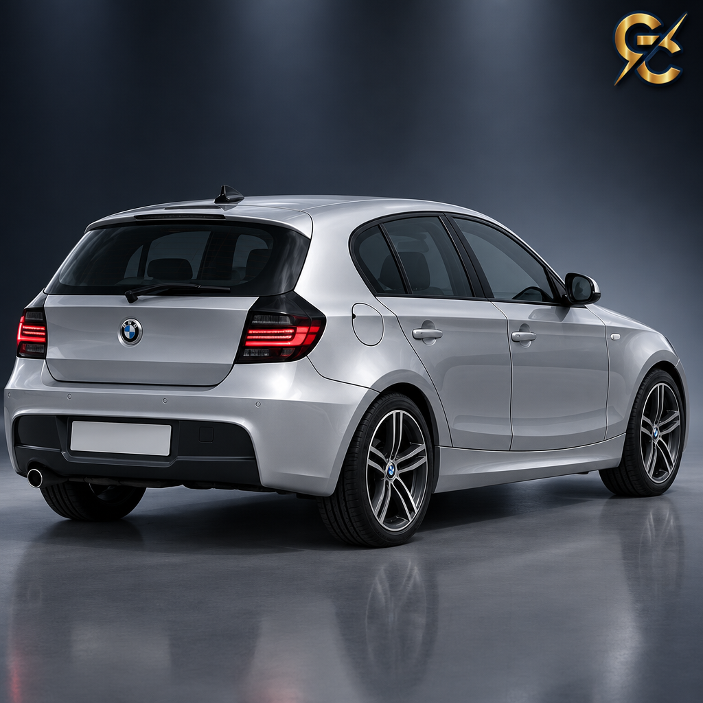 BMW Serie 1 E87 Fari Neri - Studio con Logo GC