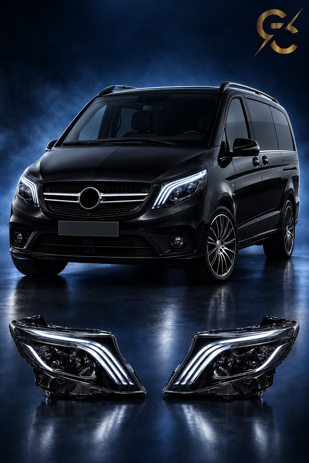 Fari Mercedes Vito - Composizione