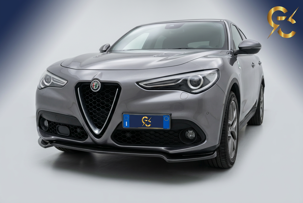 Foto con targa pulita e logo GC sulla targa