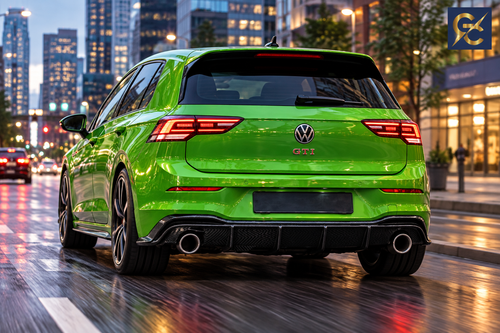 Golf 8 verde driving city - logo GC