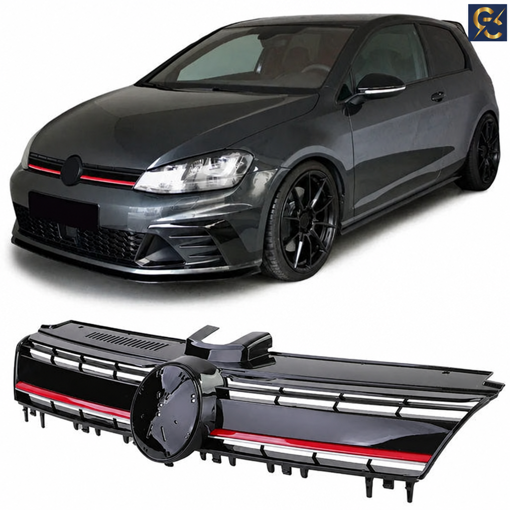 Griglia GTI Golf 7 - logo GC in alto a destra