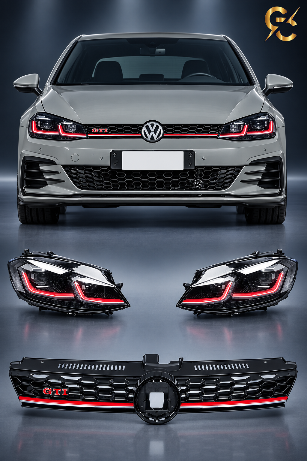 Kit Frontale VW Golf GTI Mk7 - Studio con Logo GC