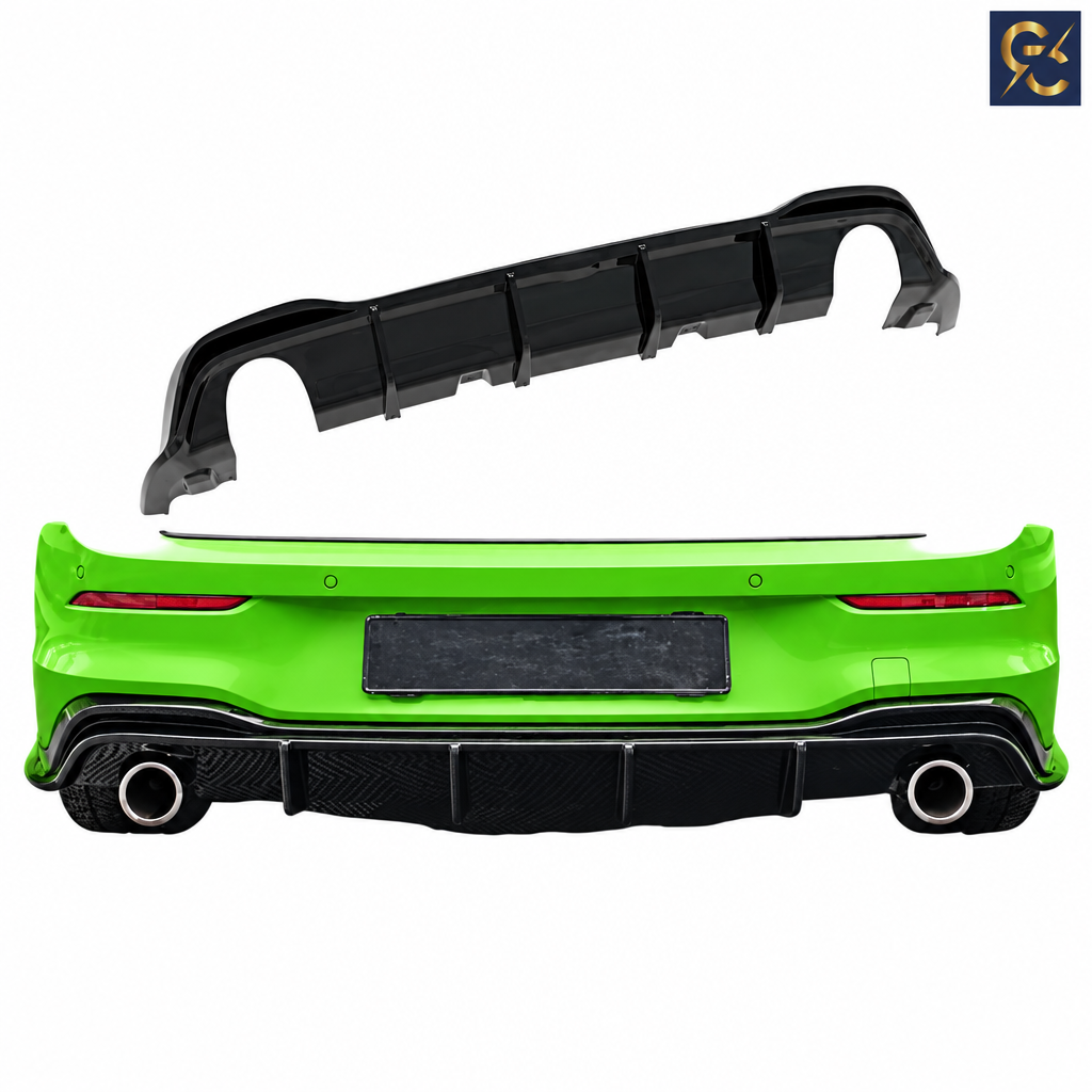 Paraurti verde - diffusore nero - logo GC