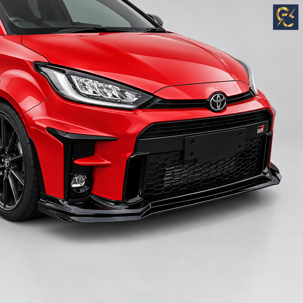 Splitter Yaris GR - Close-up installato