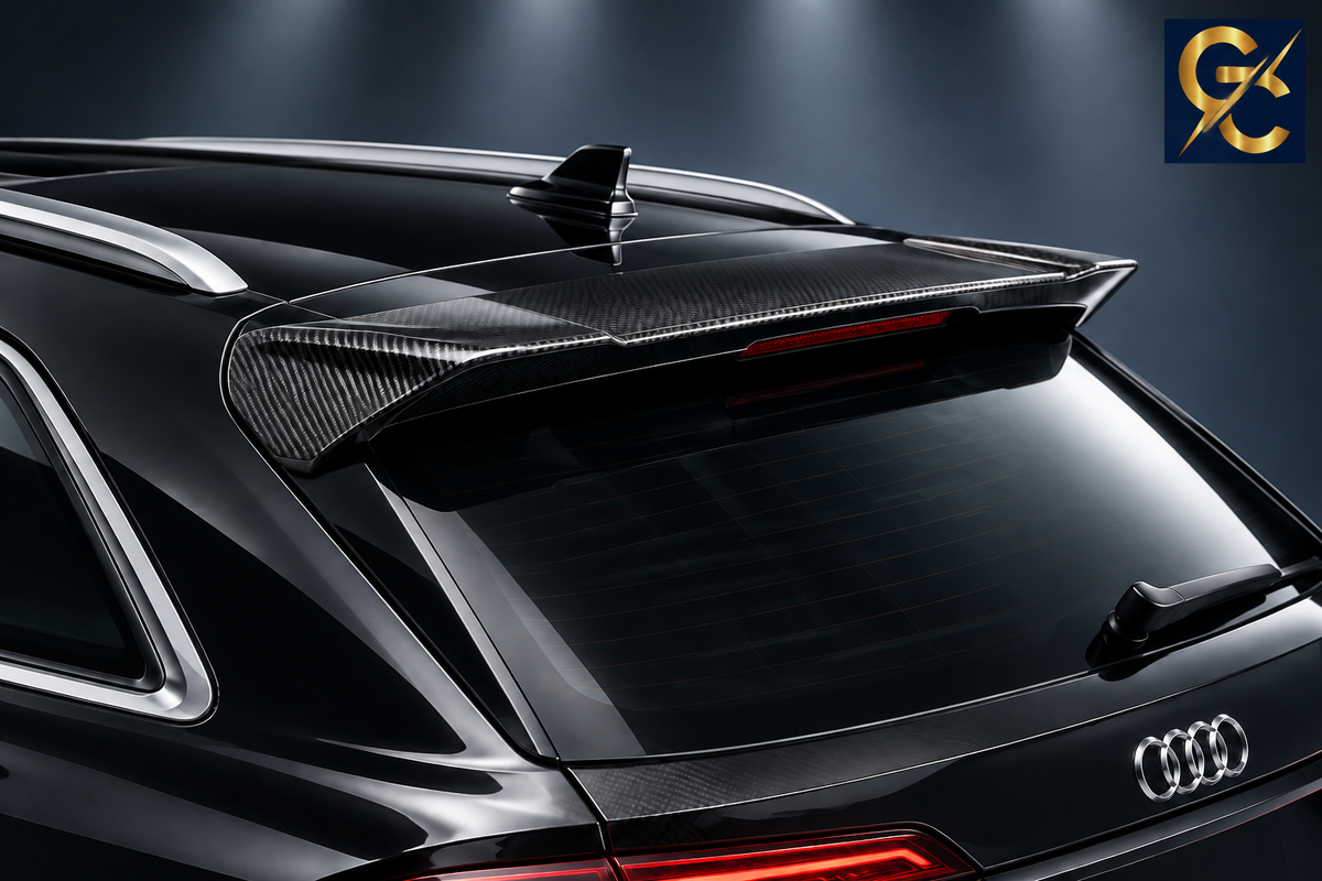 Spoiler Audi A6 Carbon - Studio con Logo GC