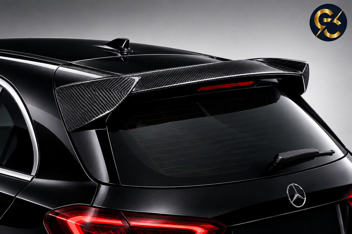 Spoiler Mercedes W177 - Sfondo Chiaro con Logo GC