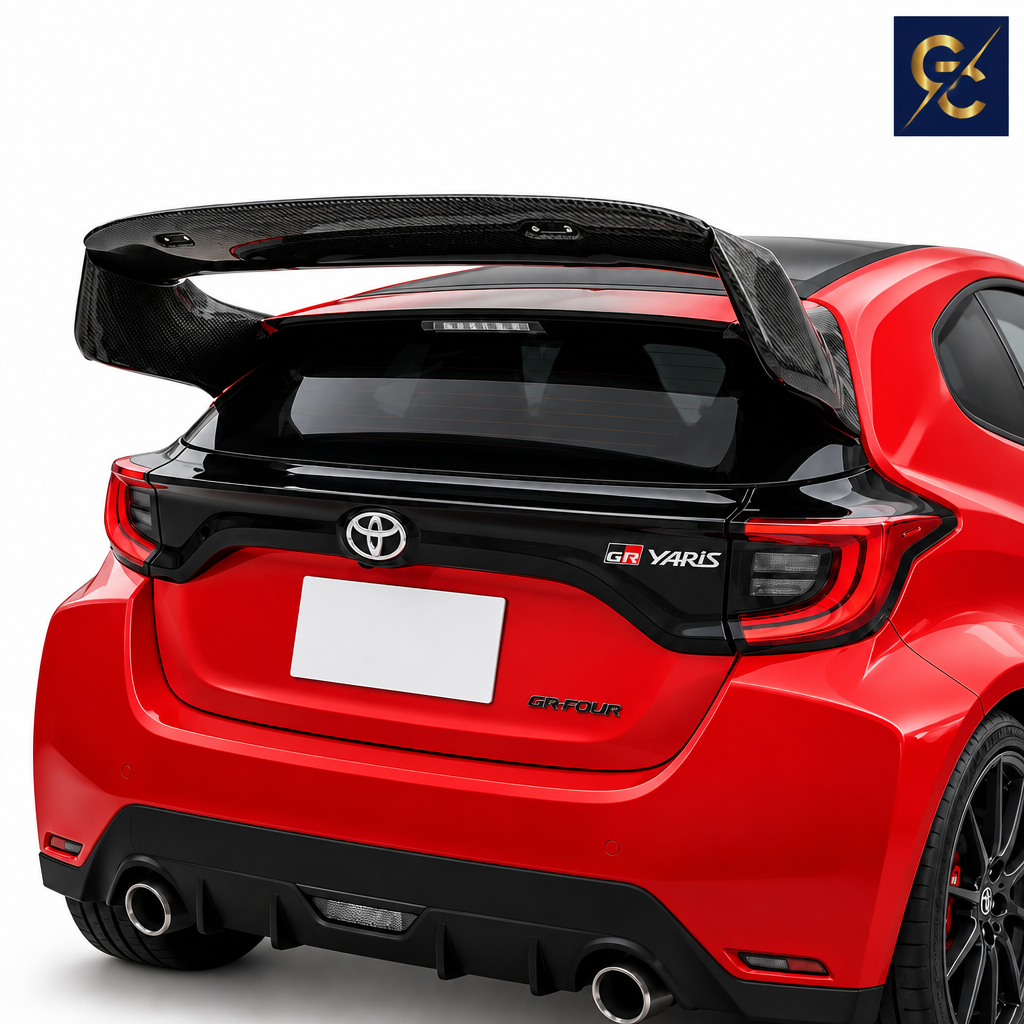 Spoiler Yaris GR - Rosso sfondo bianco